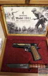 Cased Browning 1911-22 Commemorative with Knife - 4 of 14