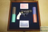 S&W Model 36 revolver in 38 Spl+P, 1 7/8" barrel Texas Hold'Em set w/case - 1 of 9