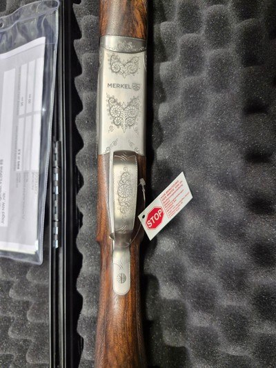 Merkel 2002 12GA – Master Engraved by K. Knoth – Grade 7 Walnut - Image 5 of 6