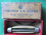 ANTIQUE C M POWERS GUN CLEANER. BRASS, ALL ORIGINAL - 2 of 3