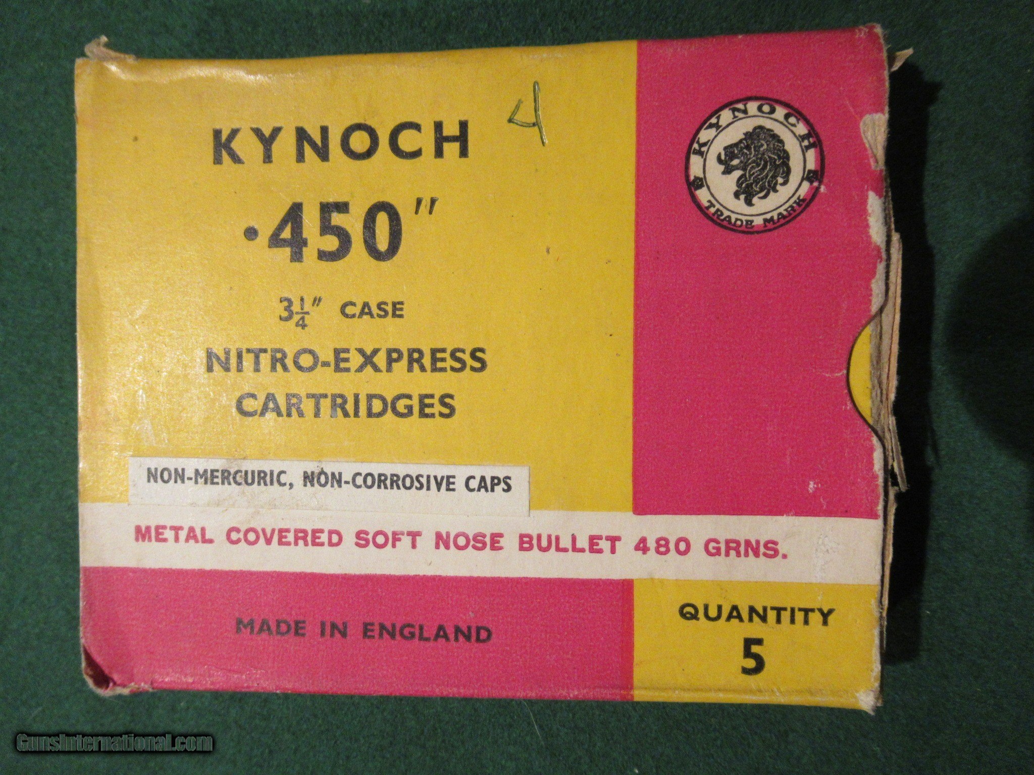 KYNOCH .450-3 1/4