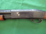 REMINGTON 870 12 ga. 3" FACTORY ENGRAVED. GOLD INLAYS. - 1 of 15