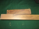 ENGLISH WALNUT TWO PIECE STOCK BLANK. MINERAL LINES, MATCHING FOREND - 4 of 5