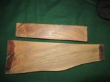 ENGLISH WALNUT TWO PIECE STOCK BLANK. MINERAL LINES, MATCHING FOREND - 3 of 5