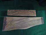 ENGLISH WALNUT TWO PIECE STOCK BLANK. MINERAL LINES, MATCHING FOREND - 1 of 5