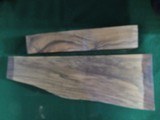 ENGLISH WALNUT TWO PIECE STOCK BLANK. MINERAL LINES, MATCHING FOREND - 2 of 5