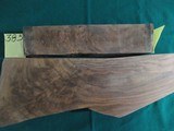 ENGLISH WALNUT TWO PIECE BLANK. GREAT FIGURE, MARBLING AND COLOR - 1 of 2