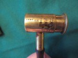 POWDER & SHOT MEASURE. 10 BORE ENGLISH BY CAPEWELL & SON. ANTIQUE - 4 of 5