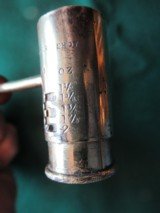 ANTIQUE JAMES DIXON & SONS #1105 POWDER AND SHOT MEASURE. 1880'S - 3 of 5