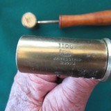 JAMES DIXON & SONS POWDER AND SHOT MEASURE PAIR. 10 or 12 BORE. ANTIQUE - 4 of 5