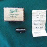ANTIQUE DOCKENDORF TARGET FRONT SIGHT WITH ORIGINAL BOX ALL IN EXCELLENT CONDITION
