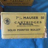 KYNOCH 7mm MAUSER 50 ROUND BOX. VINTAGE ORIGNAL - 3 of 4