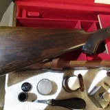 HOLLAND & HOLLAND DOUBLE ROOK RIFLE. LEATHER CASED. .300 ROOK - 6 of 15