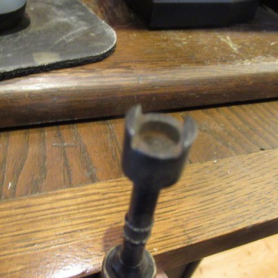 ANTIQUE ENGLISH NIPPLE WRENCH. @ 1850. EBONY HANDLE - Image 5 of 5