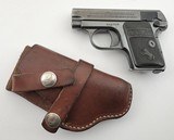 COLT M1908 MODEL 1908 VEST POCKET HAMMERLESS 1919 MFD BLUE FINISH ORIG GRIPS 1 MAG .25 ACP - 1 of 14