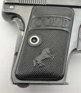COLT M1908 MODEL 1908 VEST POCKET HAMMERLESS 1919 MFD BLUE FINISH ORIG GRIPS 1 MAG .25 ACP - 6 of 14