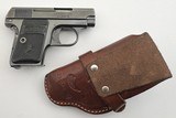 COLT M1908 MODEL 1908 VEST POCKET HAMMERLESS 1919 MFD BLUE FINISH ORIG GRIPS 1 MAG .25 ACP - 2 of 14