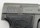 MAUSER WTP II (VEST POCKET PISTOL) THIRD VARIANT BLUE FINISH ORIG HOLSTER, GRIPS, & 2 MAGS 6,35MM / .25 ACP - 7 of 13