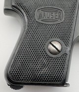 MAUSER WTP II (VEST POCKET PISTOL) THIRD VARIANT BLUE FINISH ORIG HOLSTER, GRIPS, & 2 MAGS 6,35MM / .25 ACP - 6 of 13