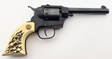 HIGH STANDARD THE MARSHAL 22 SWING OUT CYLINDER ORIGINAL FAUX STAG GRIPS .22 LR - 2 of 13