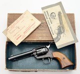COLT FRONTIER SCOUT REVOLVER 4.75" BBL 1960 MFD ORIGINAL WOOD GRAIN BOX .22 LR - 1 of 13