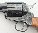 RUGER TALO NEW VAQUERO FACTORY ENGRAVED JOHN WAYNE COMMEMORATIVE 1 OF 3500 4 5/8" BBL WOOD GRIPS ORIGINAL BOX .45 LONG COLT - 7 of 15