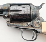 USFA UNITED STATES FIRE ARMS JOHN WAYNE RED RIVER CENTENNIAL 1873 CCH & HAND ENGRAVED 5.5" BBL PRES CASE .45 COLT TRU IVORY GRIPS - 6 of 15