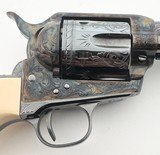 USFA UNITED STATES FIRE ARMS JOHN WAYNE RED RIVER CENTENNIAL 1873 CCH & HAND ENGRAVED 5.5" BBL PRES CASE .45 COLT TRU IVORY GRIPS - 9 of 15