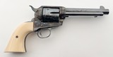 USFA UNITED STATES FIRE ARMS JOHN WAYNE RED RIVER CENTENNIAL 1873 CCH & HAND ENGRAVED 5.5" BBL PRES CASE .45 COLT TRU IVORY GRIPS - 4 of 15