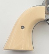 USFA UNITED STATES FIRE ARMS JOHN WAYNE RED RIVER CENTENNIAL 1873 CCH & HAND ENGRAVED 5.5" BBL PRES CASE .45 COLT TRU IVORY GRIPS - 8 of 15