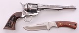 EMF PIETTA GREAT WESTERN II CUSTER'S LAST STAND 1 OF 1 REVOLVER W/ DISPLAY CASE, KNIFE & ORIG BOX .45 LONG COLT - 3 of 14