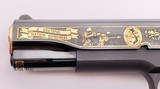 COLT 1911 AMERICA REMEMBERS VIETNAM WAR 50TH ANNIVERSARY 5" BBL GOLD/BLUE ENGRAVED 115/500 W/ PRES CASE & ORIG BOX .45 ACP 500 MADE - 8 of 15
