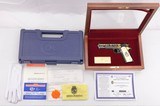 COLT 1911 AMERICA REMEMBERS VIETNAM WAR 50TH ANNIVERSARY 5" BBL GOLD/BLUE ENGRAVED 115/500 W/ PRES CASE & ORIG BOX .45 ACP 500 MADE