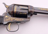 UBERTI AMERICA REMEMBERS MARTY STUART COMMEMORATIVE 26/300 CCH/BLUE GOLD INLAY/ENGRAVED W/ PRES CASE .45 COLT /300 - 11 of 15