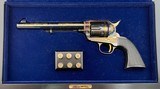 UBERTI AMERICA REMEMBERS MARTY STUART COMMEMORATIVE 26/300 CCH/BLUE GOLD INLAY/ENGRAVED W/ PRES CASE .45 COLT /300 - 4 of 15