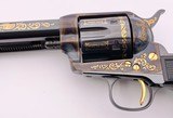 UBERTI AMERICA REMEMBERS MARTY STUART COMMEMORATIVE 26/300 CCH/BLUE GOLD INLAY/ENGRAVED W/ PRES CASE .45 COLT /300 - 8 of 15