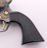 UBERTI AMERICA REMEMBERS MARTY STUART COMMEMORATIVE 26/300 CCH/BLUE GOLD INLAY/ENGRAVED W/ PRES CASE .45 COLT /300 - 7 of 15