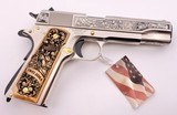 AUTO ORDNANCE NRA 1911 "MEN & WOMEN WHO HAVE SERVED" COMMEMORATIVE MINNESOTA NRA 22/100 W/ PRES CASE .45 ACP 100 MADE - 5 of 15