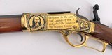 AMERICA REMEMBERS "THE SCOUTS OF THE WESTERN FRONTIER TRIBUTE" UBERTI 20/300 24K GOLD.44-40 W/ CASE AND PAPERS - 6 of 20