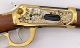 AMERICA REMEMBERS WINCHESTER 94AE DEER HUNTER TRIBUTE 250 OF 300 GOLD & ENGRAVED / BLUE .30-30 WIN - 13 of 19