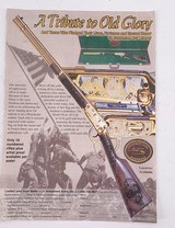 INVESTMENT ARMS WINCHESTER
94AE "A TRIBUTE TO OLD GLORY" 24K GOLD PLATED 1818-1960 MINNESOTA 1 OF 10 ENGRAVED WOOD W/ PRES CASE .45 COLT - 5 of 25