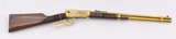 INVESTMENT ARMS WINCHESTER
94AE "A TRIBUTE TO OLD GLORY" 24K GOLD PLATED 1818-1960 MINNESOTA 1 OF 10 ENGRAVED WOOD W/ PRES CASE .45 COLT - 7 of 25