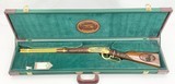 INVESTMENT ARMS WINCHESTER
94AE "A TRIBUTE TO OLD GLORY" 24K GOLD PLATED 1818-1960 MINNESOTA 1 OF 10 ENGRAVED WOOD W/ PRES CASE .45 COLT