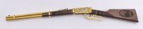 INVESTMENT ARMS WINCHESTER
94AE "A TRIBUTE TO OLD GLORY" 24K GOLD PLATED 1818-1960 MINNESOTA 1 OF 10 ENGRAVED WOOD W/ PRES CASE .45 COLT - 6 of 25