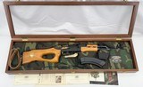 HUNGARIAN AMERICAN HISTORICAL FOUNDATION F.E.G. AK-47 SA-85M VIETNAM WAR TROPHY EDITION 1 OF 1500 MADE GOLD INLAY/ENGRAVED W/ GLASS CAMO CASE 7.62X39