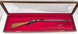 HENRY 1860 AMERICAN HISTORICAL FOUNDATION GREAT STATE OF MINNESOTA 10,000 LAKES STAR OF THE NORTH GOLD INLAY/ENGRAVED 2 OF 2 W/ GLASS PRES CASE .44-40
