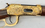 WINCHESTER AMERICAN HISTORICAL FOUNDATION RANGER MUSEUM AMERICAN WEST CENTENNIAL COMMEMORATIVE NUMBER 61/250 GOLD INLAY & ENGRAVED W/ PRES CASE .30-30 - 15 of 22