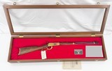 WINCHESTER AMERICAN HISTORICAL FOUNDATION RANGER MUSEUM AMERICAN WEST CENTENNIAL COMMEMORATIVE NUMBER 61/250 GOLD INLAY & ENGRAVED W/ PRES CASE .30-30