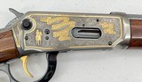 WINCHESTER AMERICAN HISTORICAL FOUNDATION CENTENNIAL 94 GRADE I GOLD INLAY & ENGRAVED 61/100 W/ GLASS PRES CASE & ORIG BOX & AMMO .30-30 WIN - 18 of 25