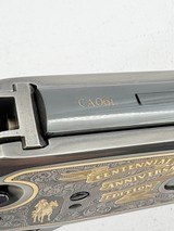 WINCHESTER AMERICAN HISTORICAL FOUNDATION CENTENNIAL 94 GRADE I GOLD INLAY & ENGRAVED 61/100 W/ GLASS PRES CASE & ORIG BOX & AMMO .30-30 WIN - 21 of 25